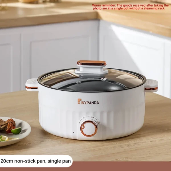 Portable Electric Multifunctional Cooker Household Double Layer Hot Pot Mini Non-stick Cookware for Kitchen and Home Appliance - Image 6