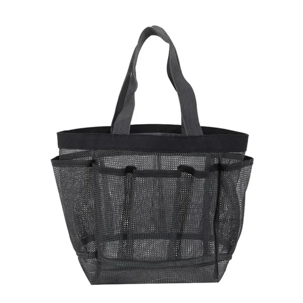 Mesh Beach Bags Tote Bag with 8 Pockets Waterproof Lightweight Foldable Tote Bag Oversized Pool Bag - Image 3