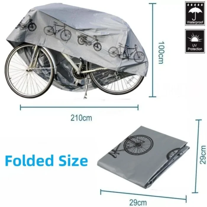 kf-S7abb917e663a4b13b9cd2645d837a285s Bicycle Gear Waterproof Raincover Bike Cover Outdoor Sunshine Cover MTB Bicycle Case Cover Bike Gear Bike Accessories - Image 4