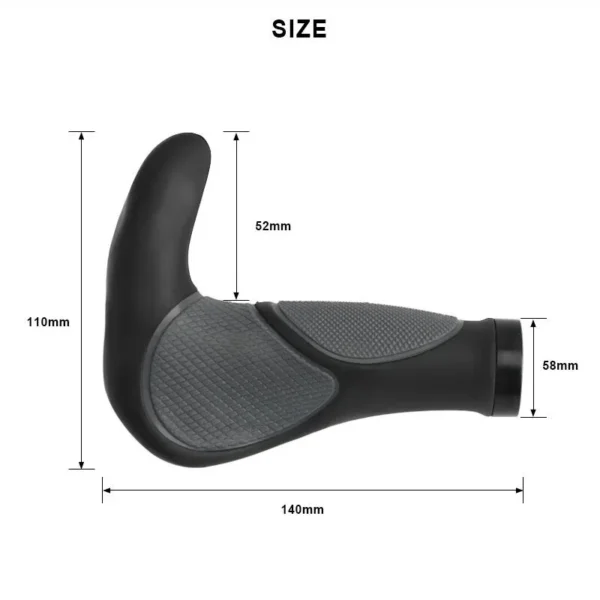 Bicycle Grips Comfy TPR Rubber MTB Cycling Ergonomic Soft Lock Mountain Bike Handlebar Casing Sheath Shock Absorption Hand Grips - Image 6