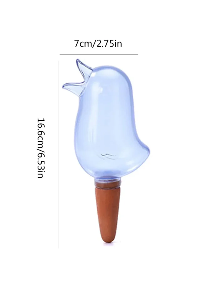 kf-S7bae5404ca2246719f9c440cab51e10b3 Automatic Flower Waterer, Self-Watering Water Balloon, Bird Shaped Hand Blown Plastic Plant Waterer for Home Garden - Image 4