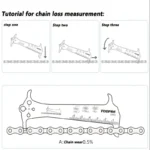 Bicycle Chain Wear Indicator Ruler Repair Tool Stainless Steel Mountain Road Bike Chain Gauge Measurement Checker Screw Diameter - Image 5