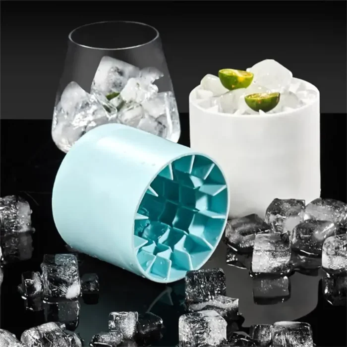Silicone Ice Cube Mold Round Ice Bucket Summer Homemade DIY Refrigerator Freeze Ice Maker Creative Ice Cube Mold Barware Tools - Image 2