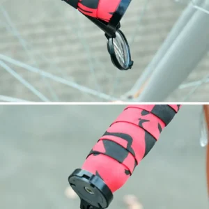 Bicycle 1PC Rear View Convex Mirror Handlebar Drop Bar Mount Acrylic Lens Back Sight Reflector Light Weight