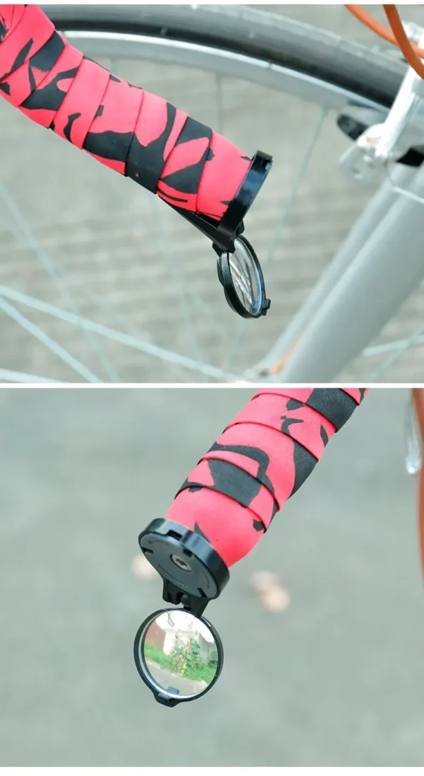 Bicycle 1PC Rear View Convex Mirror Handlebar Drop Bar Mount Acrylic Lens Back Sight Reflector Light Weight - Image 3