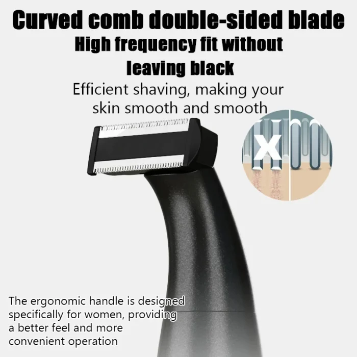 kf-S7d3751a1158c4f34ac13ef02a2246defF Intimate Areas Haircut Precision Shaver Men Bikini Line Sensitive Razor Balls Eggs Pubic Hair Shaving Trimmer Face Beard Clipper - Image 2