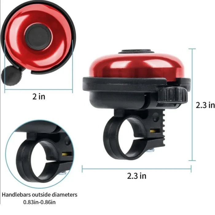 kf-S7d3abde5cd6c4cf3b4cfb989073752b0t 1pc Bicycle Bell Mountain Bike Rotating Horn Safe Riding Aluminum Alloy Handlebar Metal Ring Riding Accessories - Image 4