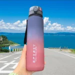 500ML/650ML/1000ML Large Capacity Sports Bottle Motivational Leak Proof Portable Reusable Plastic Cups Outdoor Travel Gym Jugs - Image 4