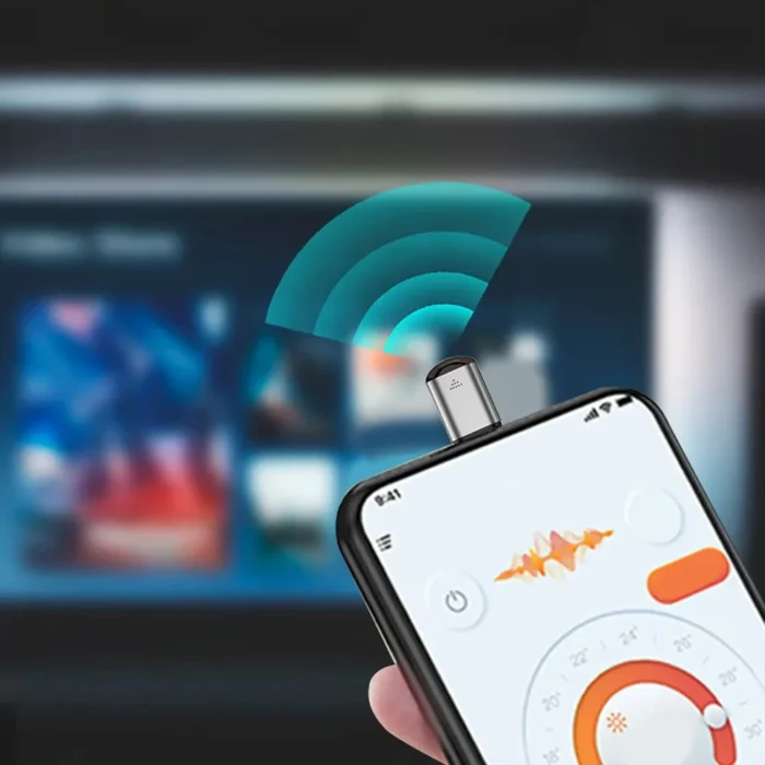 kf-S7e1439dd9e4a489092178a44de79e3faR Type C Smartphone Infrared Transmitter Adapter Control Smart App Control Adapter Infrared Remote Suitable for Television - Image 3