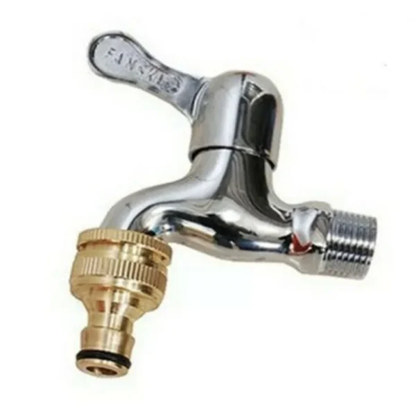 Pressure Washer Hose Adaptor Brass Hose Tap Connector 3/4'' 1/2'' THREADED GARDEN WATER PIPE ADAPTER FITTING Watering Equipment - Image 5