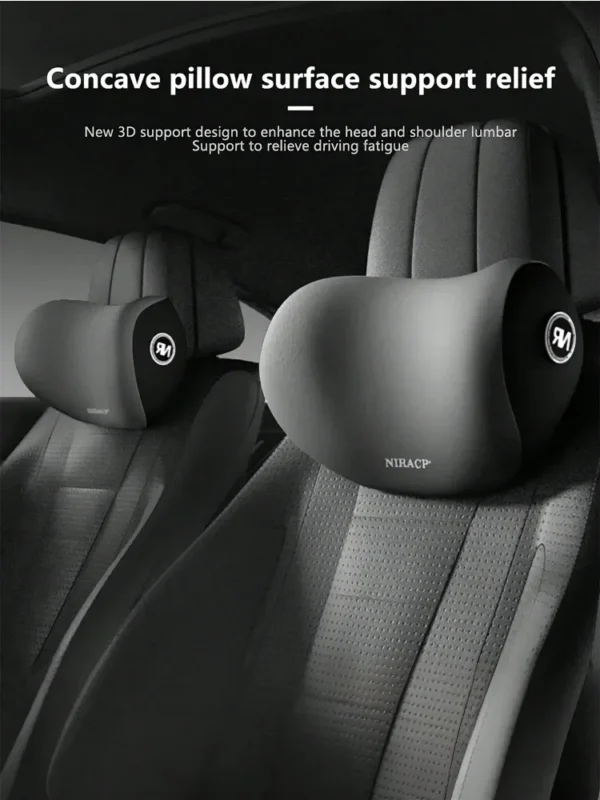 Car Headrest, Lumbar Support, Shoulder Pillow, Car Pillow, Memory Cotton Waist Backrest Cushion, Household Automotive Products - Image 3