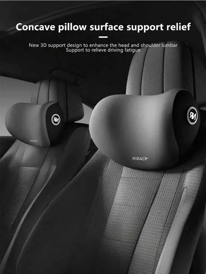 kf-S7f600c4a51e04e5d9f7783174a7db284O Car Headrest, Lumbar Support, Shoulder Pillow, Car Pillow, Memory Cotton Waist Backrest Cushion, Household Automotive Products - Image 3