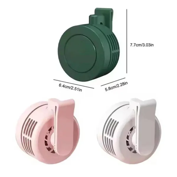 Mini Clip Fan Hanging Waist Neck Fan Girl Electric Air Cooling Fan USB Leafless Fan For Outdoor Camping Fishing Car Accessorie - Image 6