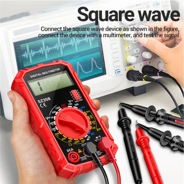 Digital Multimeter Voltage Resistance Meter LCD Voltage Current Detector High-Precision Multi-Function Tester Volt Amp Ohm Meter - Image 2