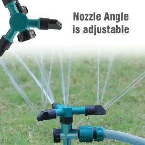 360° Rotating Garden Sprinkler, Automatic Watering System for Agricultural & Lawn Irrigation, Water Saving Sprayer