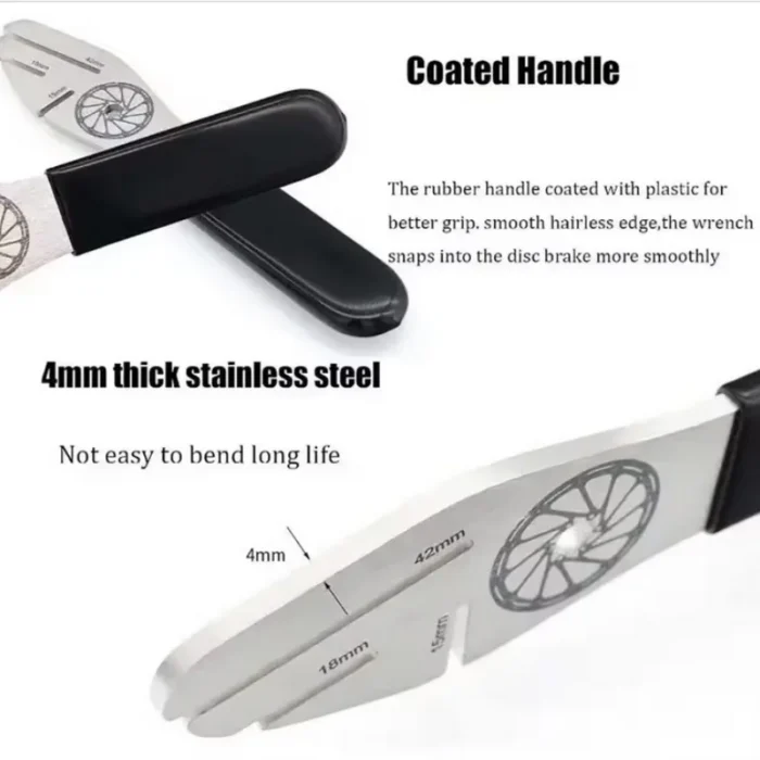 kf-S81f5186004ac448aaebb50777772a68b6 Bicycle Tool Disc Brake Rotor Alignment Truing Tools MTB Flattening Correction Wrench Stainless Steel Bike Repair Tool - Image 5