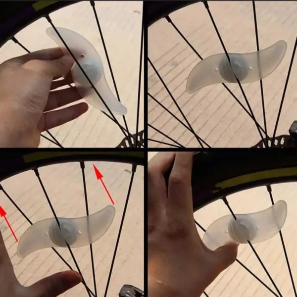 Bike Wheel Spoke Light Tire Lights 3 Mode LED Waterproof Bike Safety Warning Easy To Install Bicycle Accessories with Battery - Image 5