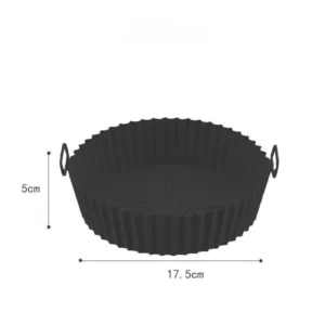 Reusable Silicone Air Fryer Liners, Non-Stick Food-Safe Silicone Pot & Basket Accessories for Air Fryers