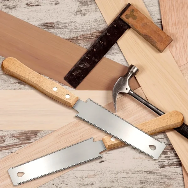 6-Inch Hand Saw, Double-Sided Flexible Blade for Flush Cutting, Woodworking Tools for Household Use - Image 2