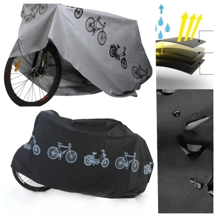 kf-S85db3dc0bc6f4737b29ce01db4a13aafg Bicycle Gear Waterproof Raincover Bike Cover Outdoor Sunshine Cover MTB Bicycle Case Cover Bike Gear Bike Accessories - Image 3