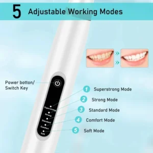 Electric Toothbrush with Sonic Cleaning 3-in-1 for Removing Tartar Whitening Teeth Oral Care USB Charging Replacing Brush Head