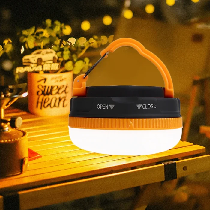 kf-S898fb604fc244426865c2e74e1f6637al LED Camping Lantern 3Modes COB High Power Portable with Magnet Base-without battery - Image 2
