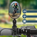 Bike Mirror 360 Degree Adjustable Rotatable Handlebar Mirror Wide Bycicle Accessories Cycling Rear View Mirror - Image 4