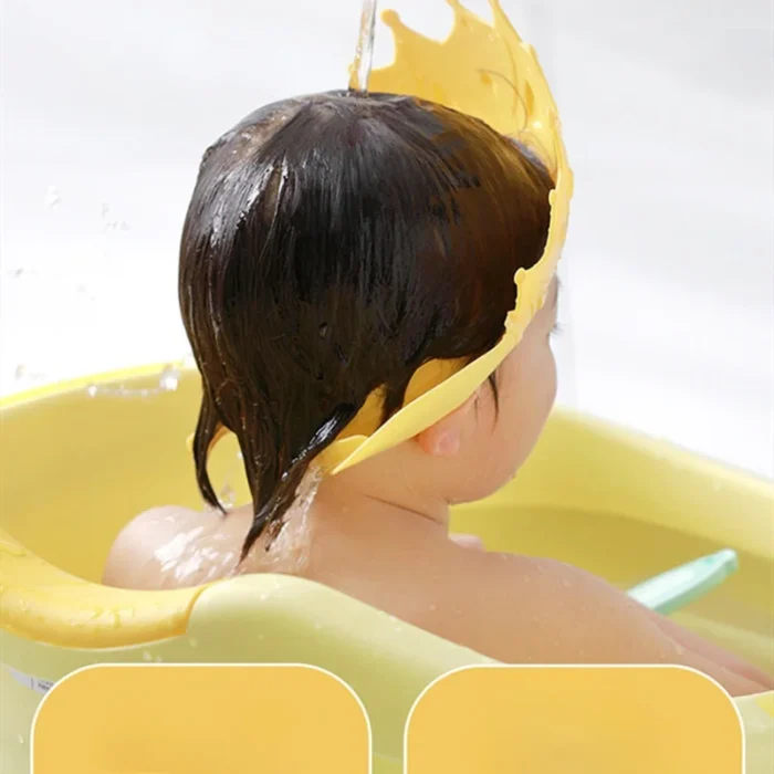 Shampoo God Eye and Ear Protection Silicone Shampoo Hat Baby and Child Waterproof Shower Shampoo Hat - Image 2