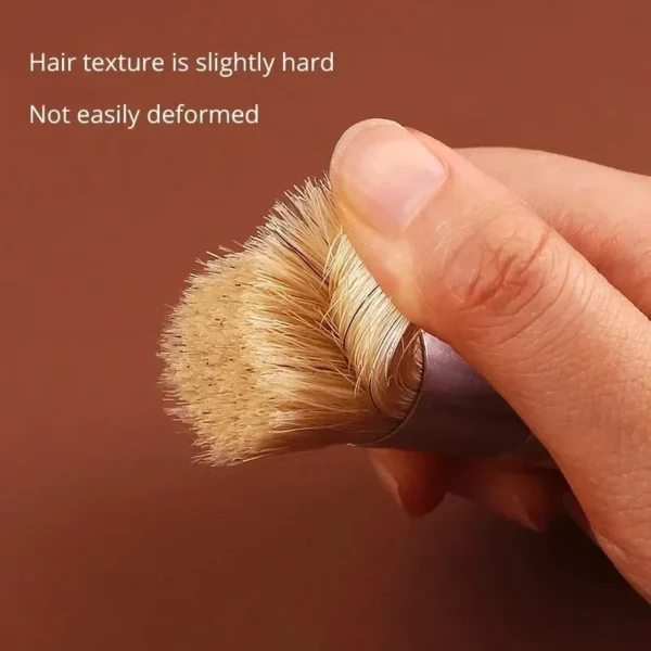 3pcs DIY Wooden Stencil Brush, Pure Natural Bristle Paint Brush Perfect For Acrylic Paint, Wood, Oil Painting - Image 2