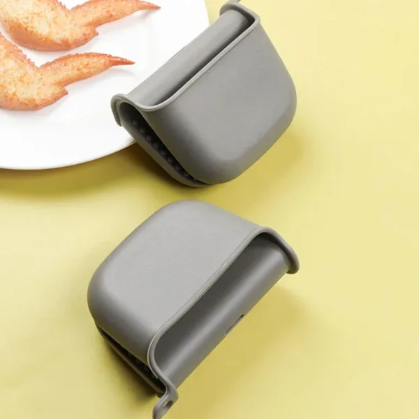 2 Thick Insulated Hand Clips With Anti Slip And High Temperature Resistance Microwave Oven Silicone Gloves Kitchen Baking Gloves - Image 5