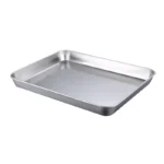 1Pc Household Stainless Steel Vermicelli Dish Thickened Rectangular Flat Bottom Liangpi Dish Barbecue Dish - Image 5