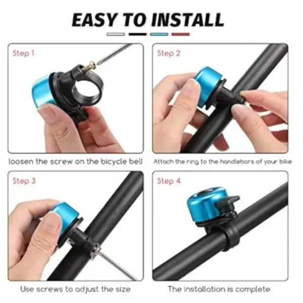 Bicycle Bell Alloy For Safety Cycling Handlebar Ring Bicycle Call Bike Accessories Alloy Mountain Road Bike Horn Sound Alarm - Image 5