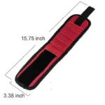 Magnetic Wristband Tool Holder for Screws, Nails & Drilling Bits – Strong 5 Rows of Magnets for DIY & Workshop Use - Image 3