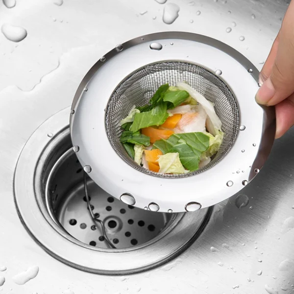2pcs Kitchen Sink Strainer, Stainless Steel Sink Drain Strainer, Food Catcher - Image 4