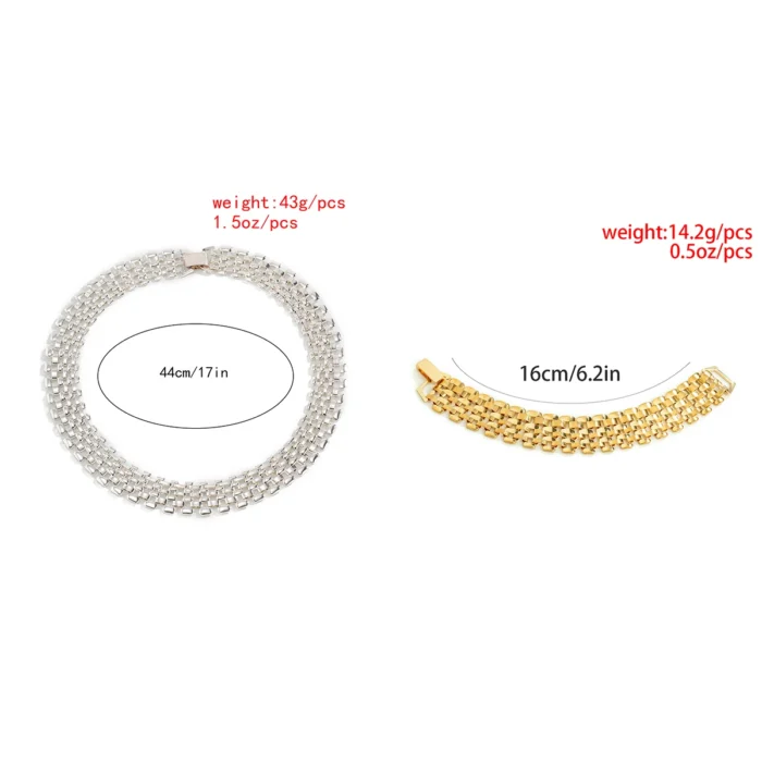 kf-S959052b217da47ad9ce0ab8cd04e13cdt Exaggerated Cuban Chunky Thick Chain Necklace for Women High Quality Big Iron Metal Choker Link Grunge Jewelry Steampunk Men New - Image 2