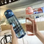 Sports Transparent Water Bottle 780ml Portable Gym Travel Clear Leakproof Drinking Bottle Frosted Bottle - Image 2