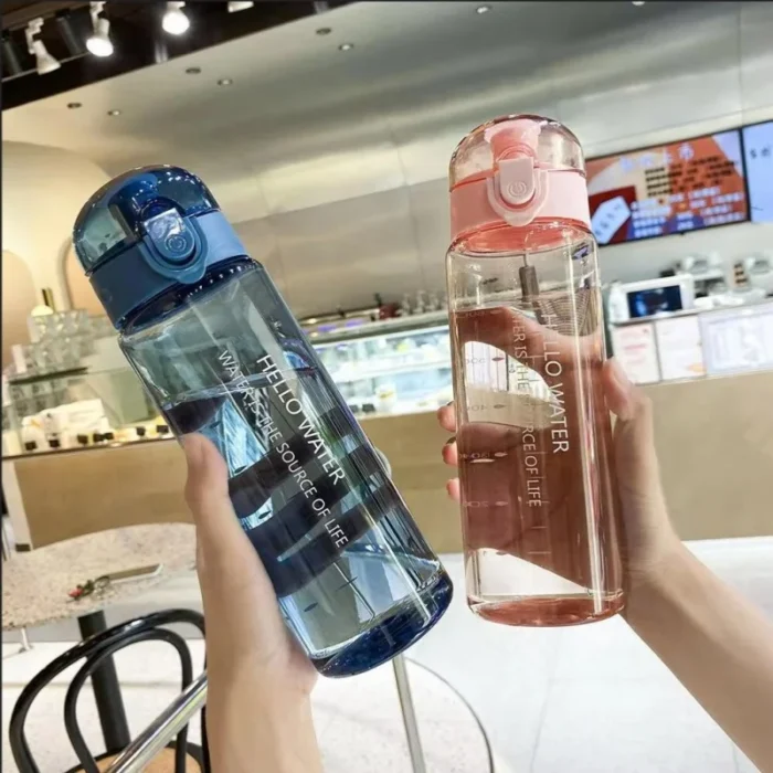 kf-S96562a5f95574109b8c80394eadf8a2cE Sports Transparent Water Bottle 780ml Portable Gym Travel Clear Leakproof Drinking Bottle Frosted Bottle - Image 2
