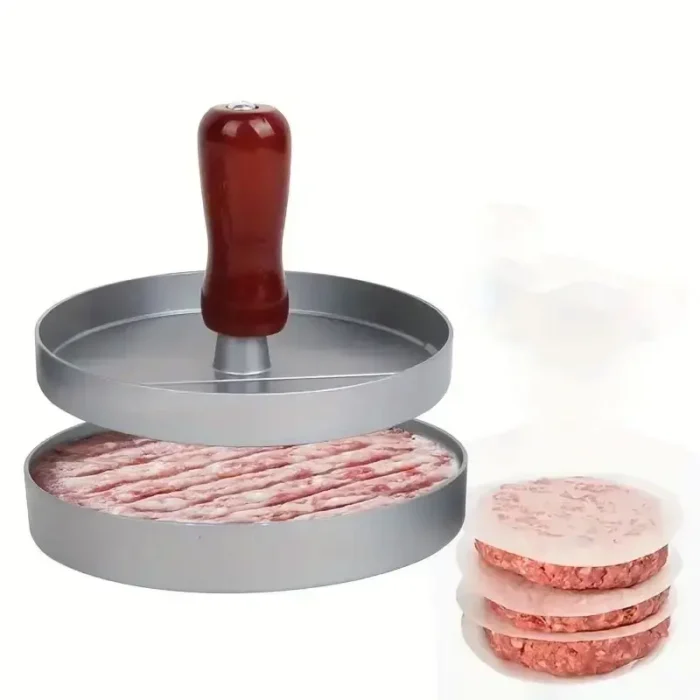 Household Food Mold Kitchen Gadgets Round Hamburger Mold BBQ Hamburger Meat Beef Pie Burger Meat Press Aluminum AlloyHousehold F - Image 2