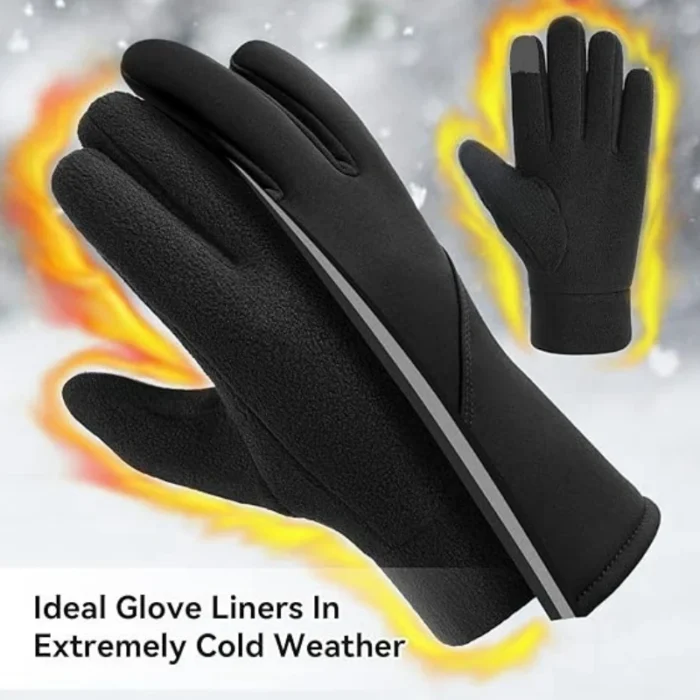 kf-S98d1accf23e94fa1b73aa142d63e7c4aX Warm Winter Gloves Polar Fleece Cold Weather Gloves Touch Screen Women and Men Thermal Gloves for Running Hiking - Image 5