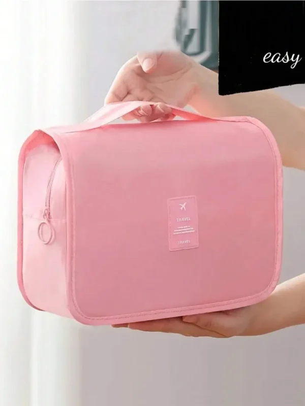 1pc Travel Toiletry Bag, Portable Cosmetic Wall Hanging Makeup Storage Bag For Shower Room Accessories - Image 6