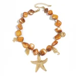 Ingemark Bohemian Irregular Chain Necklace for Women Summer Beach Vacation Starfish Conch Pendant Choker Necklace Y2K Jewelry - Image 7