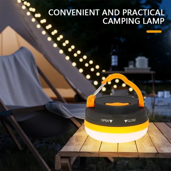 LED Camping Lantern 3Modes COB High Power Portable with Magnet Base-without battery - Image 1