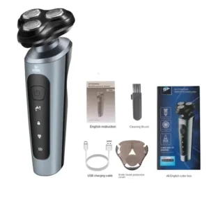 Men's Intelligent Rechargeable Shaver Wet/Dry Beard Razor ABS Tondeuse Dissolving Beard Rechargeable Razor for Smooth Skin
