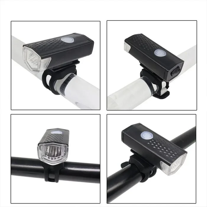 kf-Sa0169cfcbfe14f8a8f1afa052da44780X USB Rechargeable Bike Light Set Front Light with Taillight Easy to Install 3 Modes Bicycle Accessories for the Bicycle - Image 6