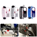 Bicycle Anti-Theft Motorcycle Three-Digit Password Combination Safety Rope Wire Rope Helmet Lock Multi-purpose Safety Rope Lock - Image 2