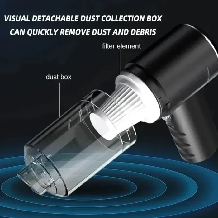 kf-Sa6acde200a46402d8162a1472195cdebQ Portable Wireless Car Vacuum Cleaner Wireless Vacuum Cleaner Dual Use for Home and Car 120W High Power Powerful Vacuum Cleaner - Image 3