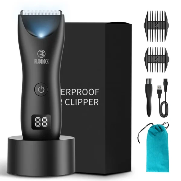 kf-Sa9c46395fcc841a1967194145d4adf653 Professional Groin Body Hair Trimmer Ball Shaver for Men Body Grooming Clipper Rechargeable Ceramic Trimmer Bikini Epilator - Image 1