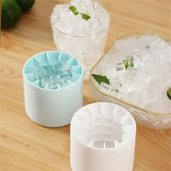 Silicone Ice Cube Mold Round Ice Bucket Summer Homemade DIY Refrigerator Freeze Ice Maker Creative Ice Cube Mold Barware Tools - Image 5