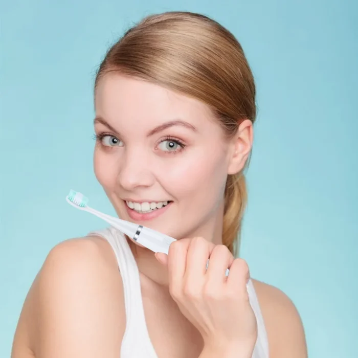 kf-Saae25d3e20204d32a754007031d9dff8k Electric Toothbrush with Sonic Cleaning 3-in-1 for Teeth Whitening & Oral Care - USB Charging & Replaceable Brush Head - Image 2