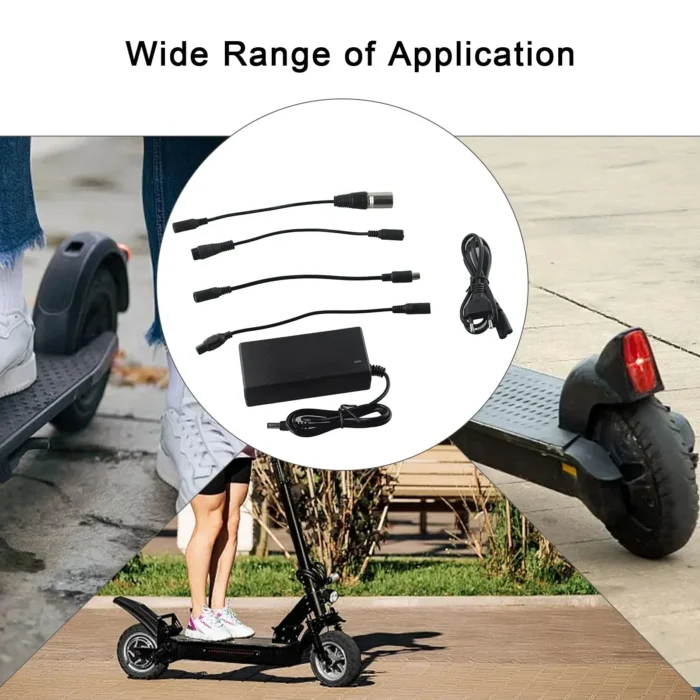 kf-Sabab9348ff6d424bbe75cb8b02f9a344s Brand New Power Adapter AC 100-240V Black DC 42V 2A Electric Scooter Accessories US/ EU/ UK Plug For 24-36v Lithium Battery - Image 5
